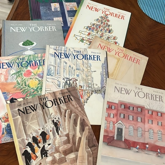 Vintage New Yorker Magazine Covers Only 1985 Set of 45 Artwork Frameable Gifts - Picture 5 of 5
